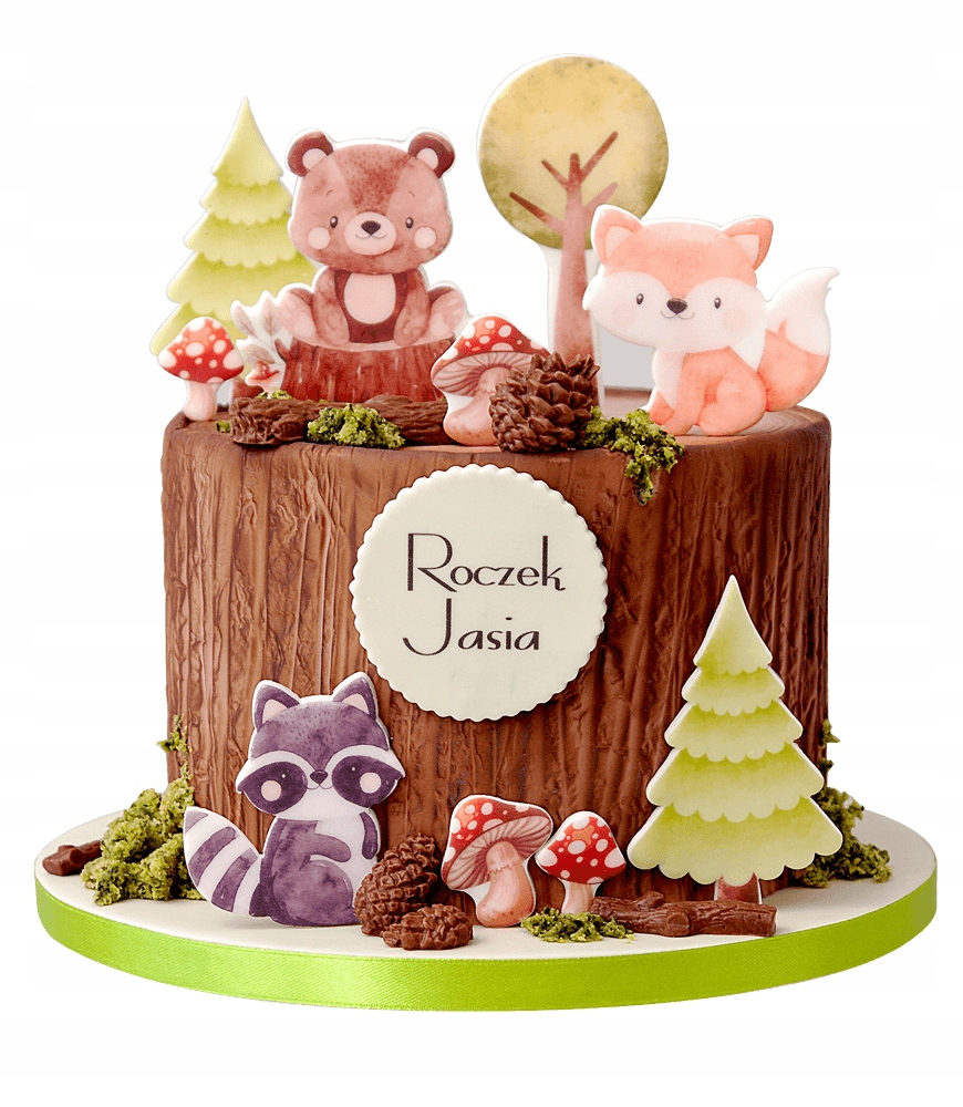 Levně Sada dekorací na dort Woodland 16 El. 2D