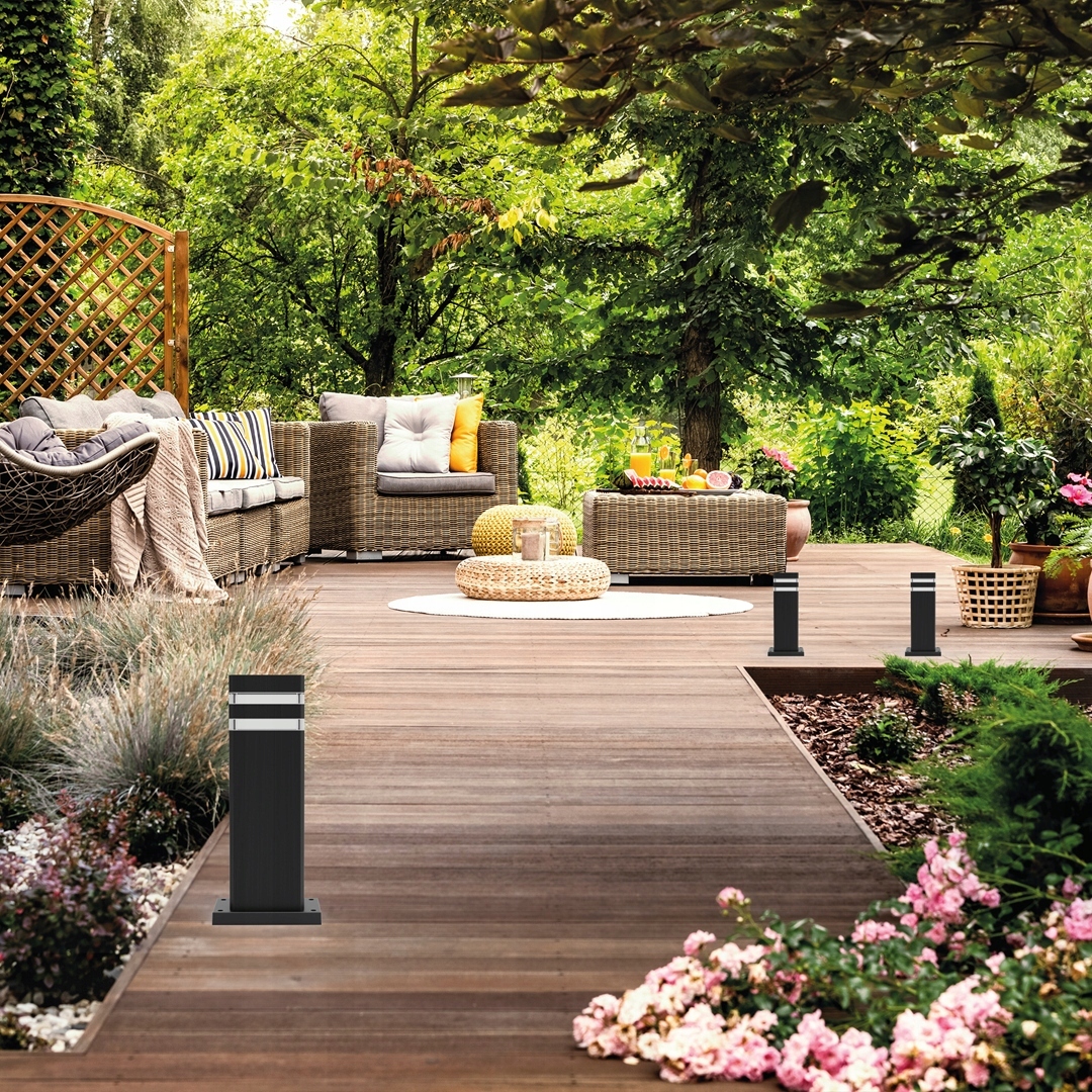 Słupek ogrodowy Vini czarny wymienna żarówka 40cm wysokości chodnik podjazd EAN (GTIN) 5902693807353