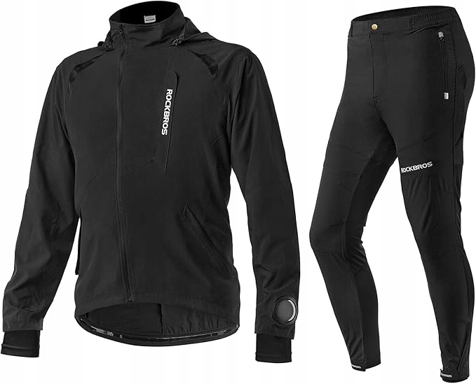 Rockbros Zestaw Odzieży Męskiej Kurtka Softshell I Spodnie Z Wkładką