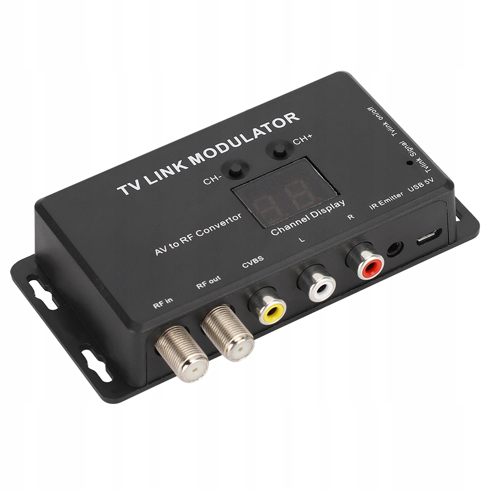Uhf Tv Link Modulator Konwerter Av Na Rf TM70R USB5V 1W