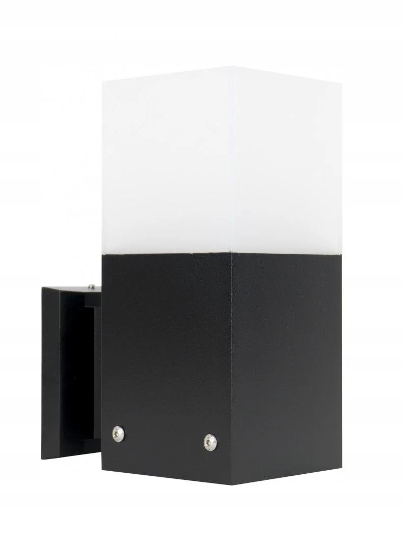 Venkovní nástěnné zahradní svítidlo černá bílá, moderní, 22 cm Su-ma