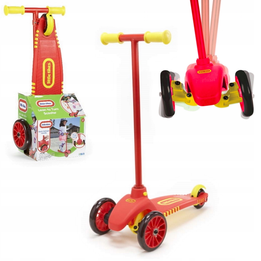 Little Tikes Hulajnoga 3-KOŁOWA Czerwono-żółta