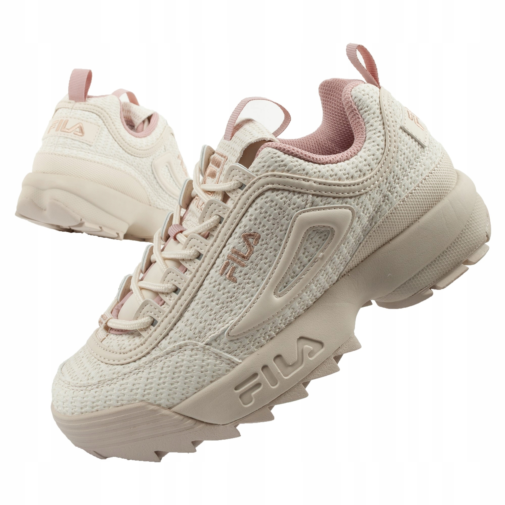 Dámské sportovní tenisky Fila Disruptor vel.39, módní béžové, pohodlné