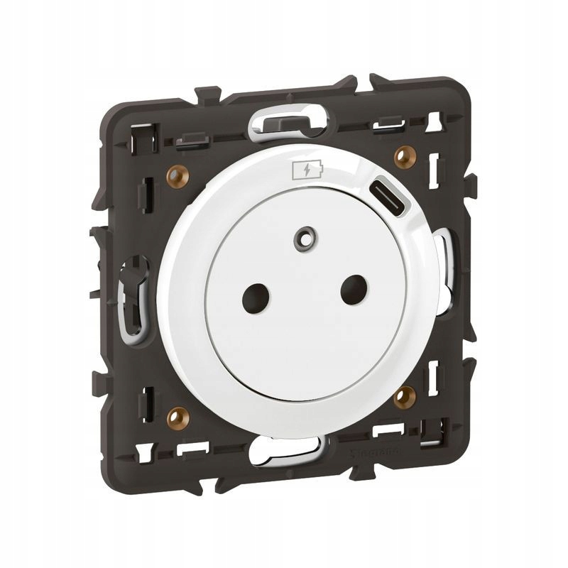 Zásuvka Legrand Céliane bílá Usb 7.5W podomítková výsuvná základna