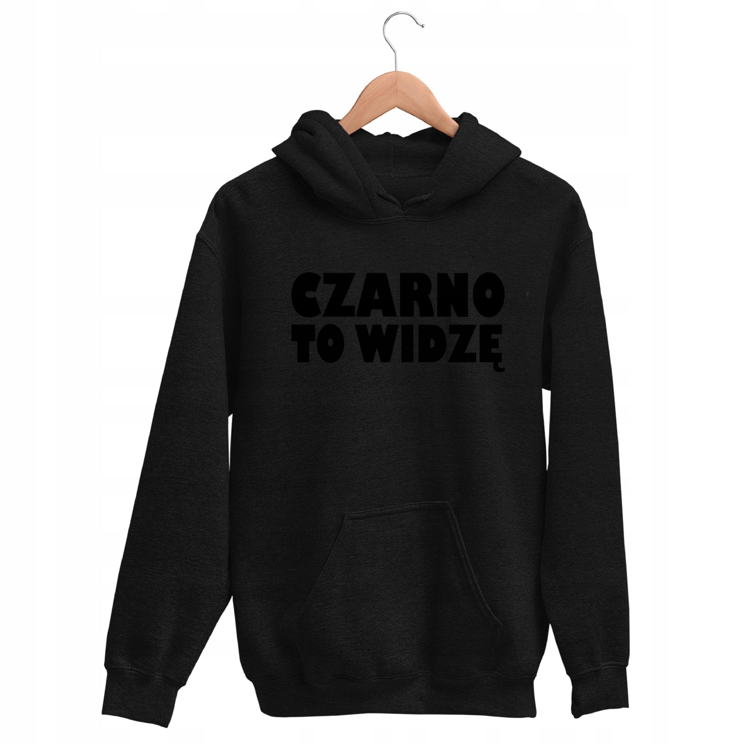 

Bluza Męska Z Kapturem Prezentowa Nadruk Czarna