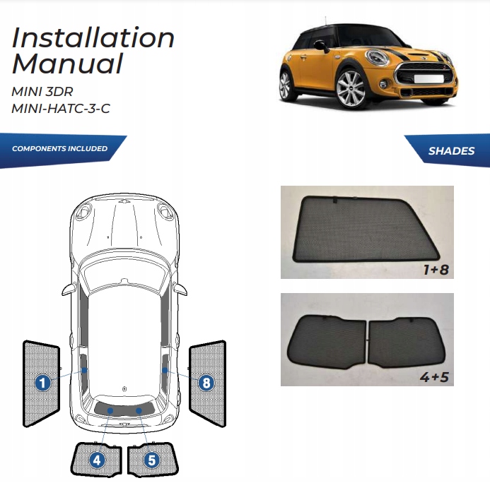 солнцезащитный козырек MINI Hatch 3d 2015