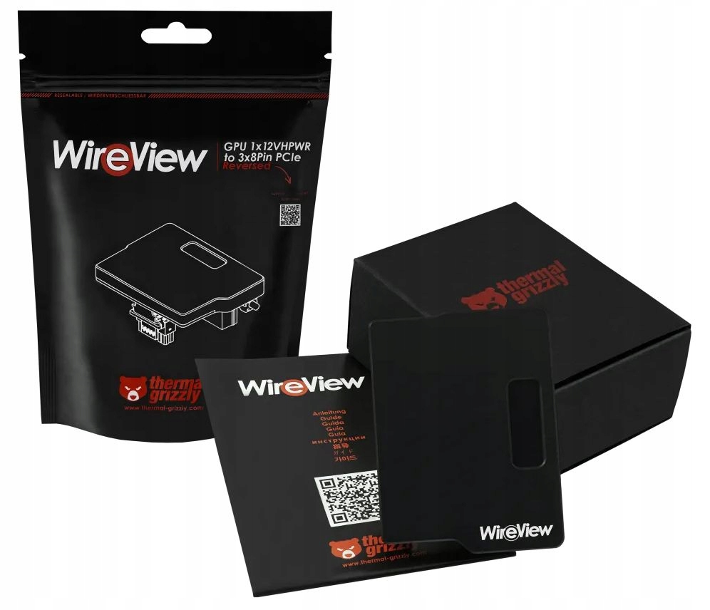 Thermal Grizzly WireView Gpu 1x 12VHPWR 3x 8Pin PCIe Reverse merač
