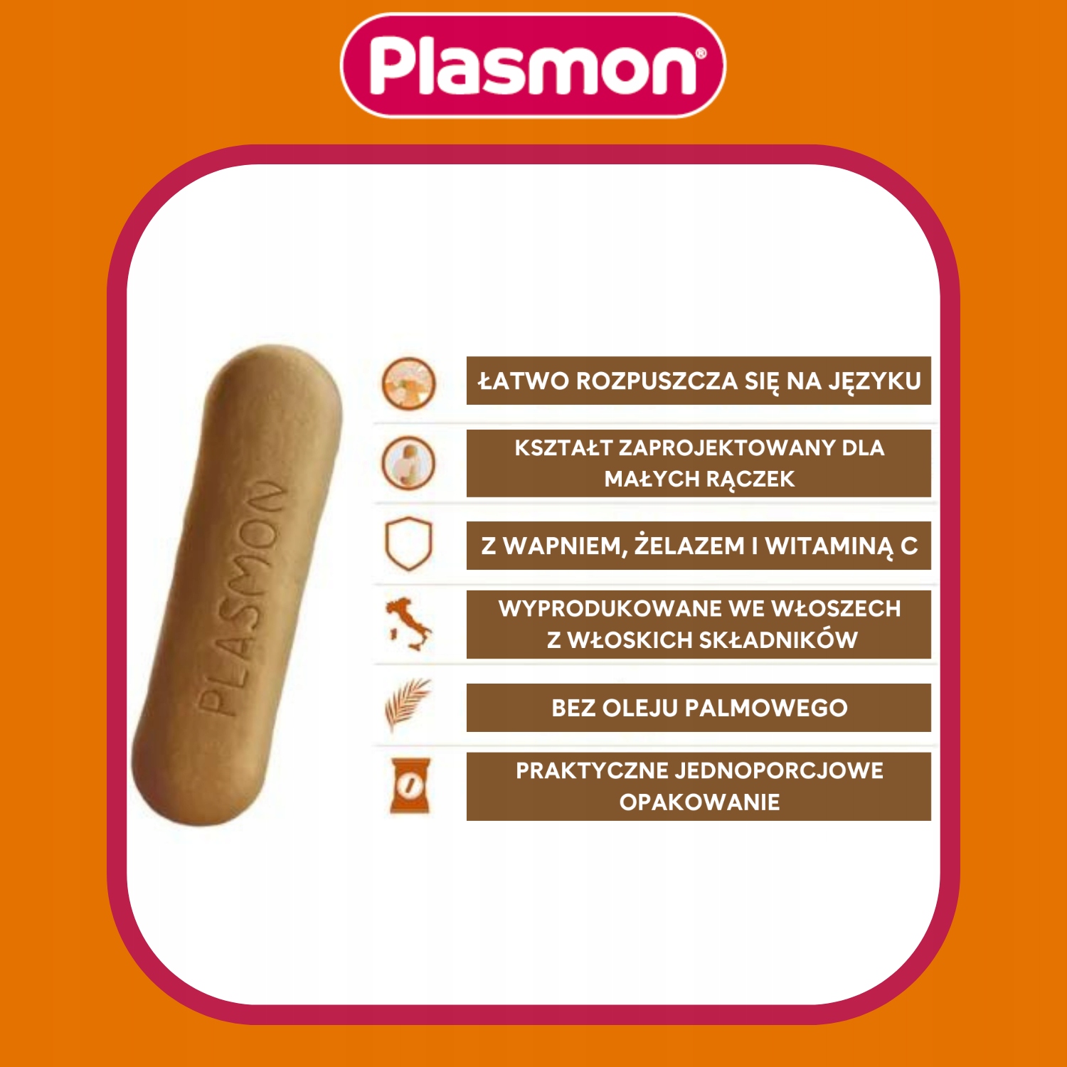 PLASMON Biszkopty dla dzieci 3x320g EAN (GTIN) 8001040418543