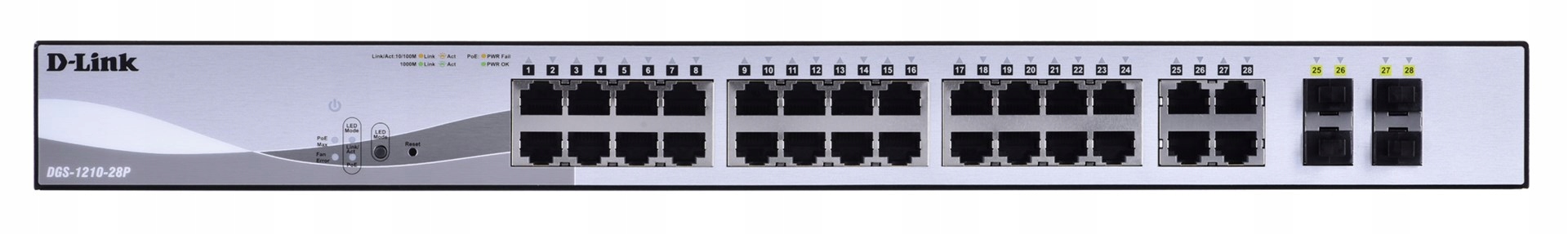 D-LINK 24 PoE 10/100/1000 Base-T port with 4 x 1000Base-T /SFP ports — 5