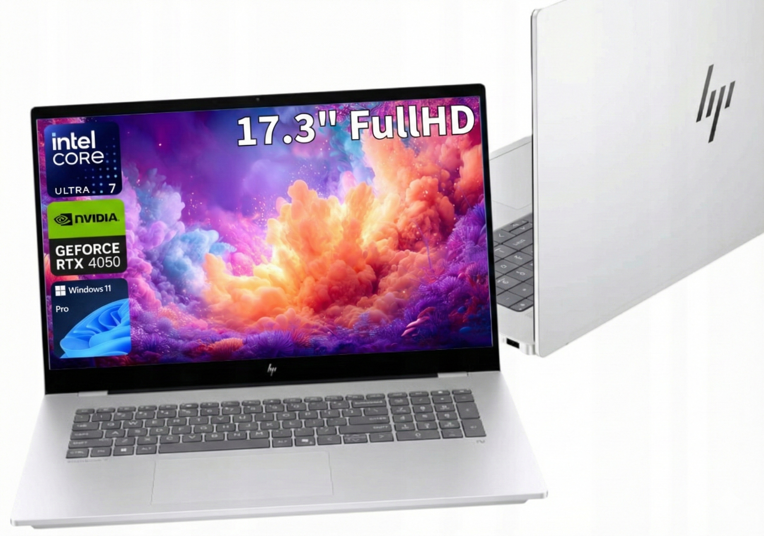 Hp OmniBook 7 U7 258V 4.8GHz RTX4050 32GB 2TB 17.3" Fhd Dotyk 400NIT W11PRO