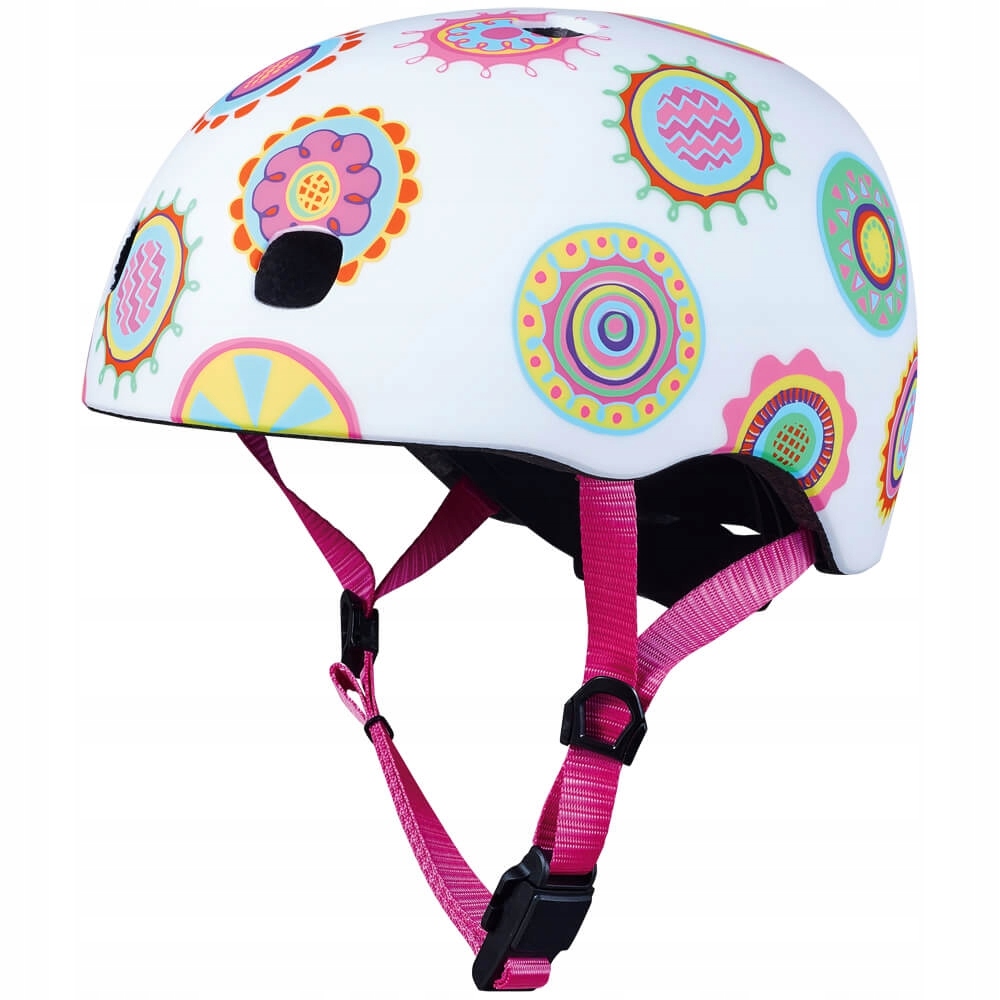 Micro kask dziecięcy Led M 52-56cm Doddle Dot Kolorowe Kropki