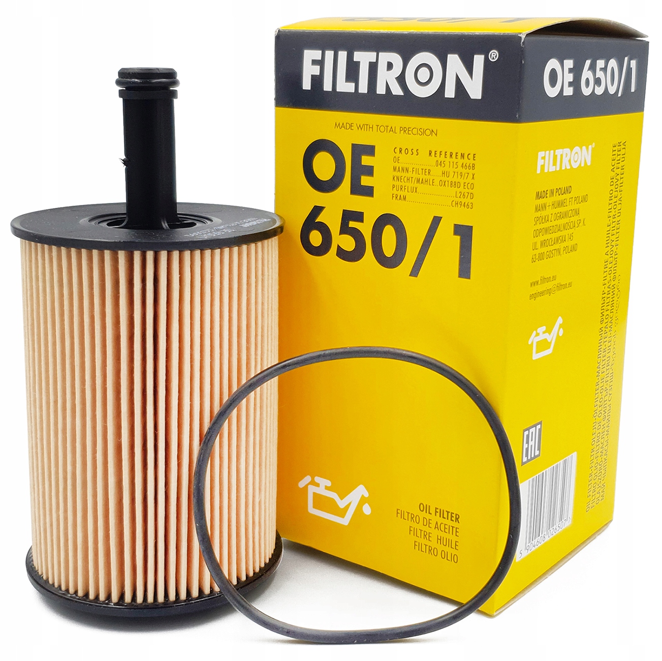 

Filtr Oleju Filtron OE650/1 Audi Seat Skoda Vw