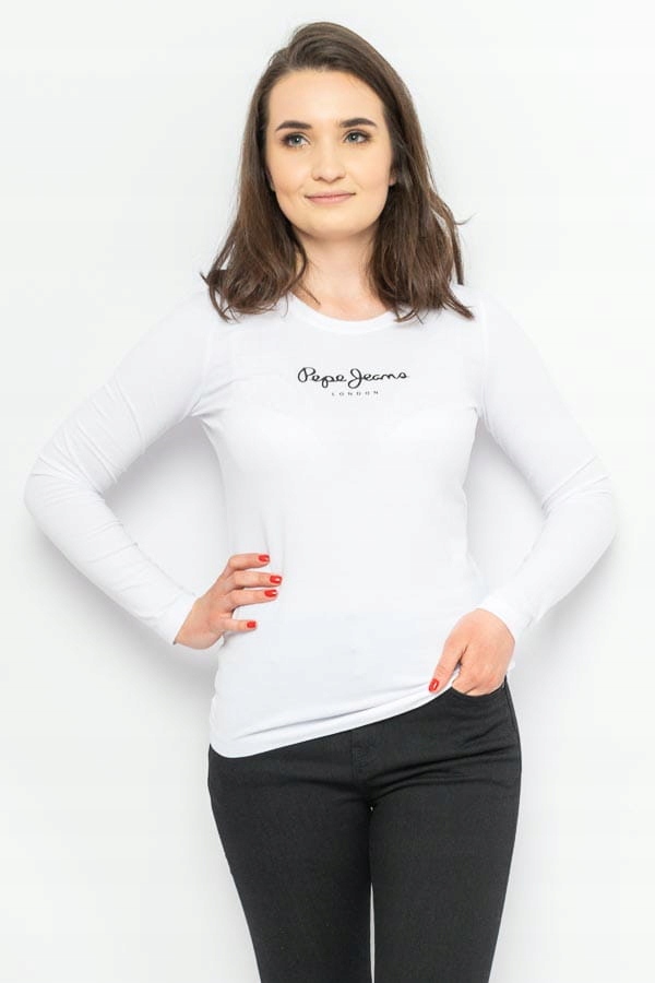 Dámský Longsleeve Pepe Jeans PL505203 Bílý XL