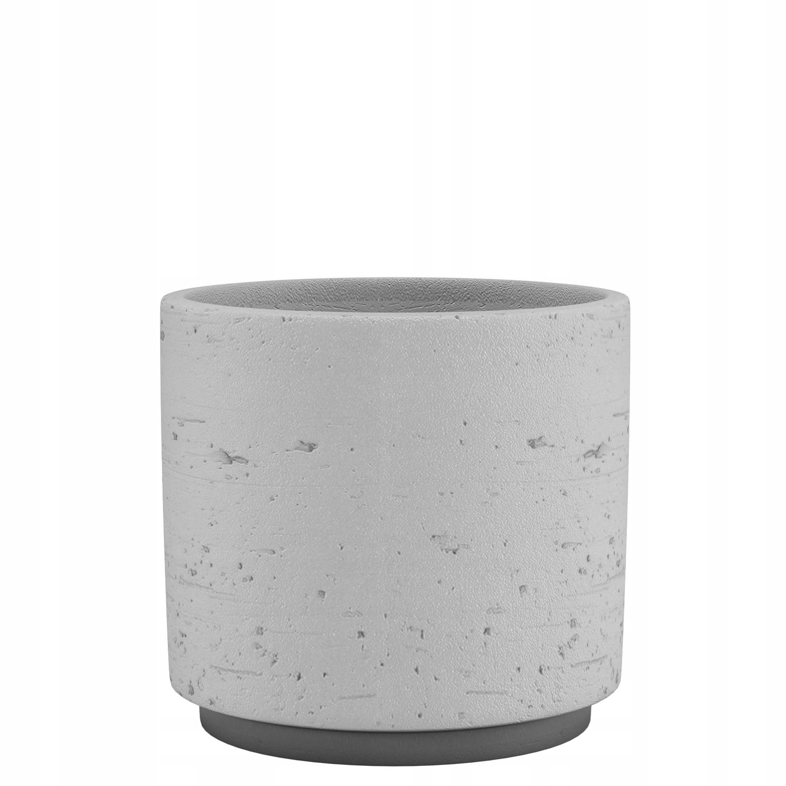 

szara ceramiczna doniczka chropowata Neria 18/16