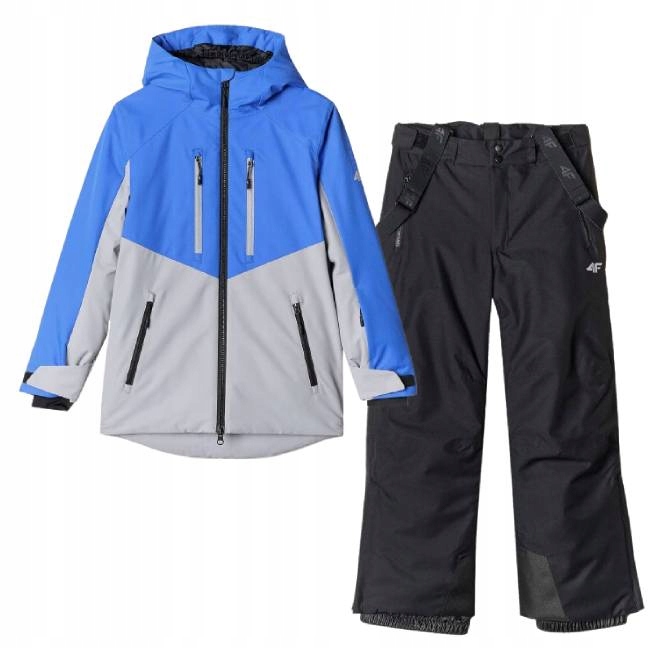 Kombinéza 2-dílná zimní lyžařská 4F 2pack bunda a kalhoty 158