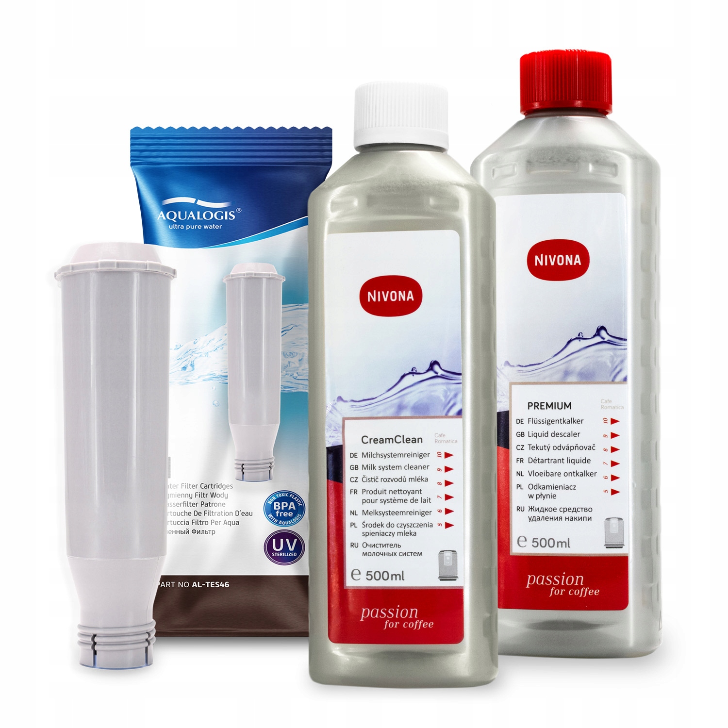 Filtr Do Ekspresu Nivona AL-TES46 Odkamieniacz NIRK703 Płyn CramClean