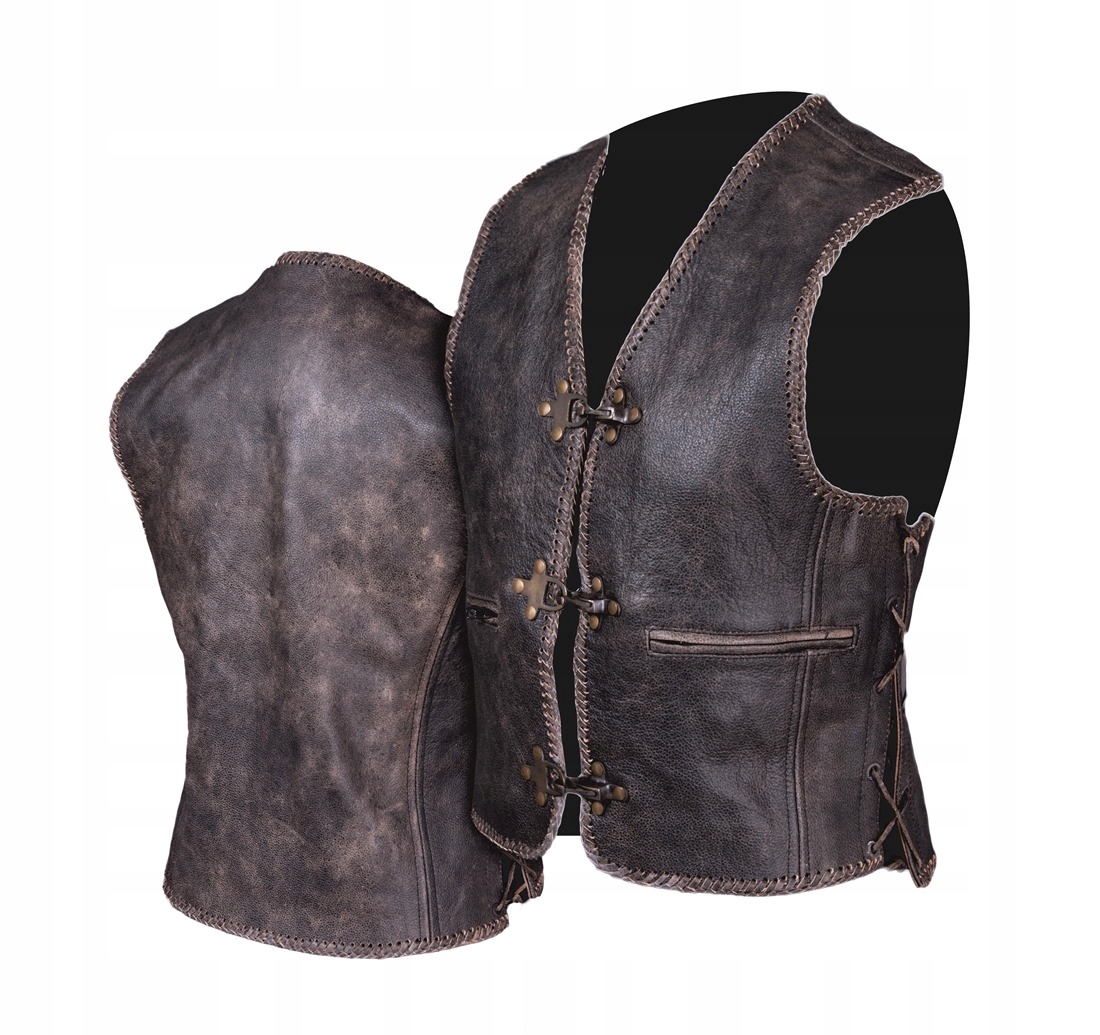 KAMIZELKA SKÓRZANA STARA AMERYKA RYPARD KM011 3XL