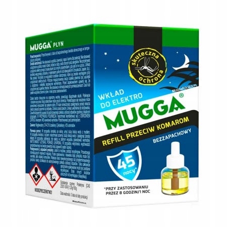 MUGGA WKŁAD ZAPAS do ELEKTRO na KOMARY PŁYN 35ml Producent Mugga