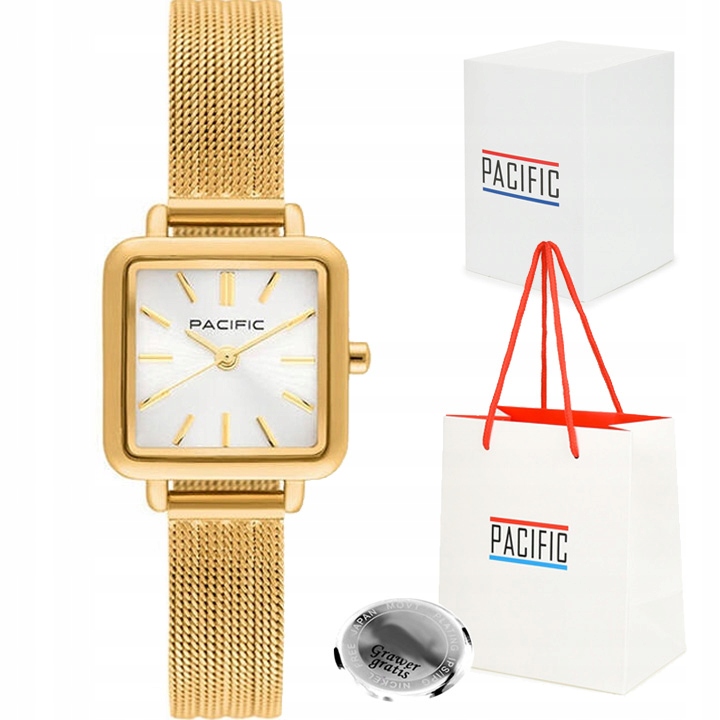 Dámské hodinky Pacific PLC-6233-04 Stříbrný Ciferník Síťovina Mesh Box