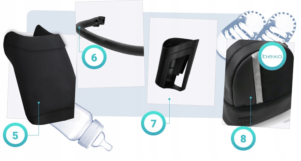 WÓZEK 4W1 BEXA AIR PRO AI16 I CYBEX ATON 5 + BAZA Marka Bexa