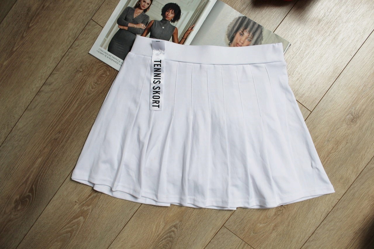 SPÓDNICA BIAŁA SPODENKI DO TENISA * INDERO ACTIVE r. L