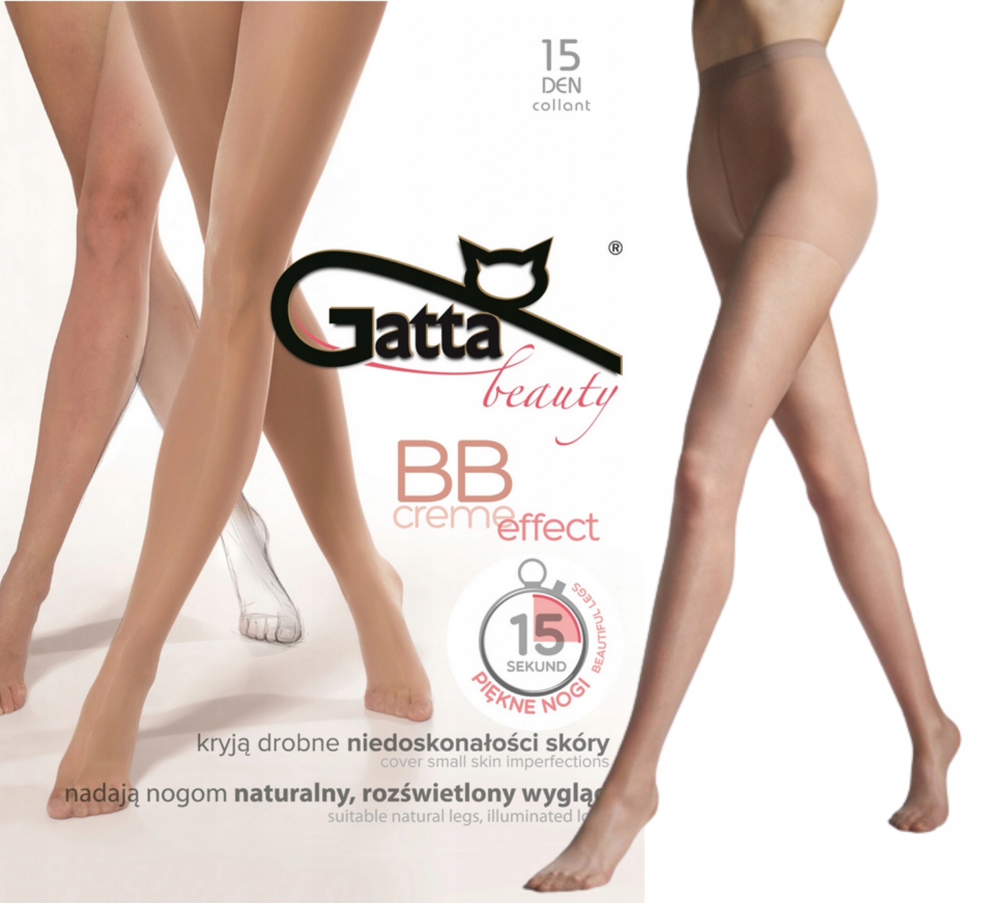 

Rajstopy Bb Creme Effect Gatta 15 Den 3-M daino