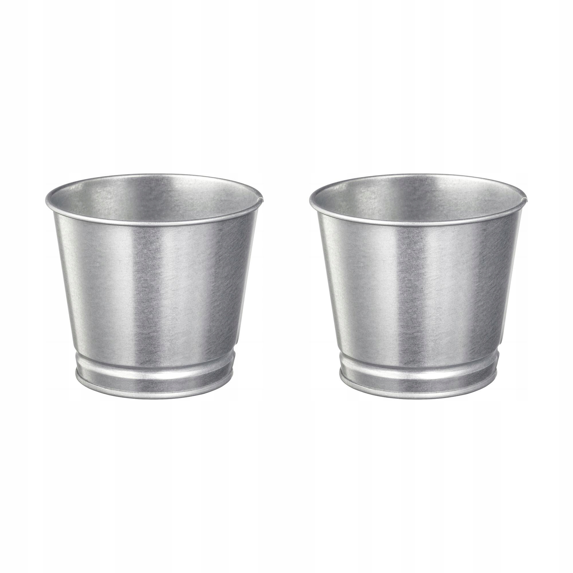 2 szt. BINTJE Osłonka doniczki - galwanizowano 9 cm