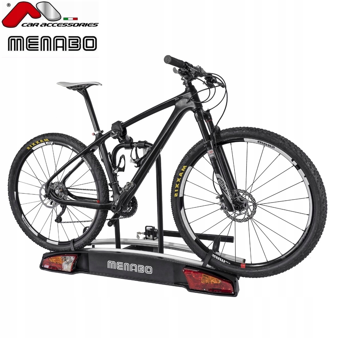 MENABO MERAK 2 RAPID BAGAŻNIK NA HAK 2 ROWERY 7/13 Szerokość produktu 121 cm