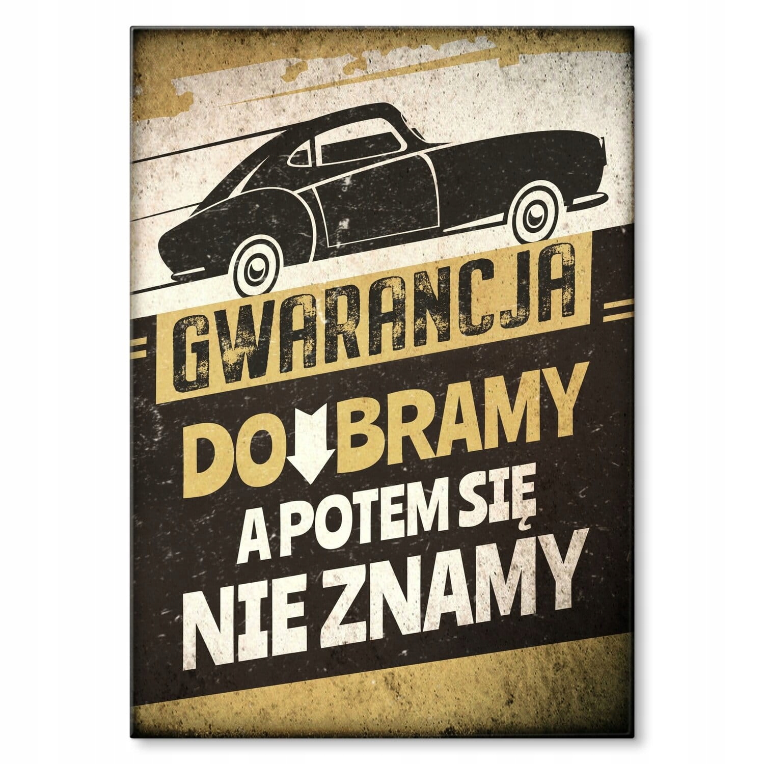Vtipný plakát s nápisem kovový plakát plech dárek pro mechanika Auto