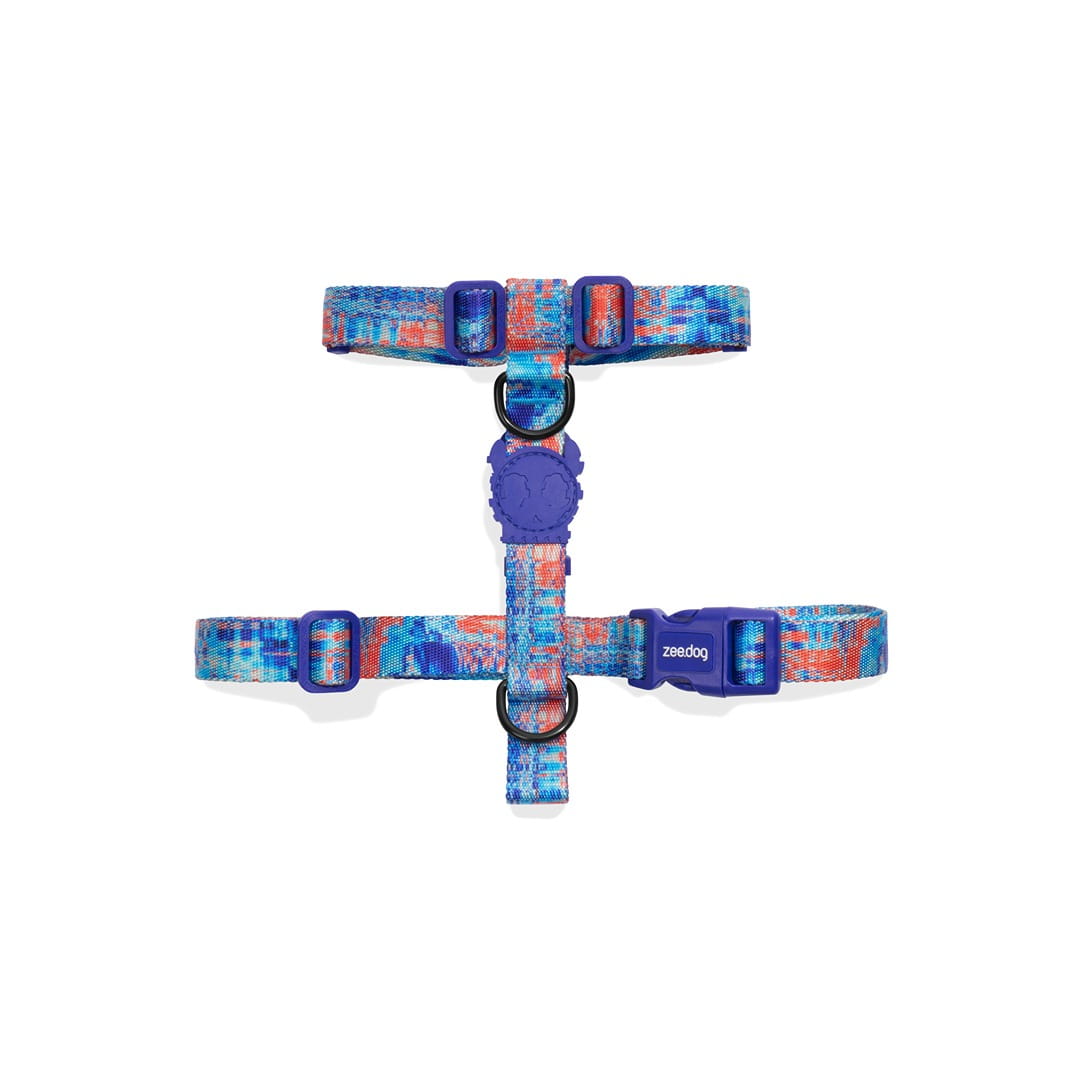 Levně Zee Dog Postroj pro psa Glitch Error 404 M