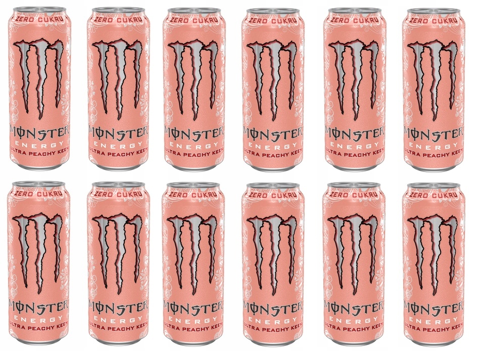 12x 500ml Monster Energy Ultra Peachy Keen napój energetyczny Zgrzewka
