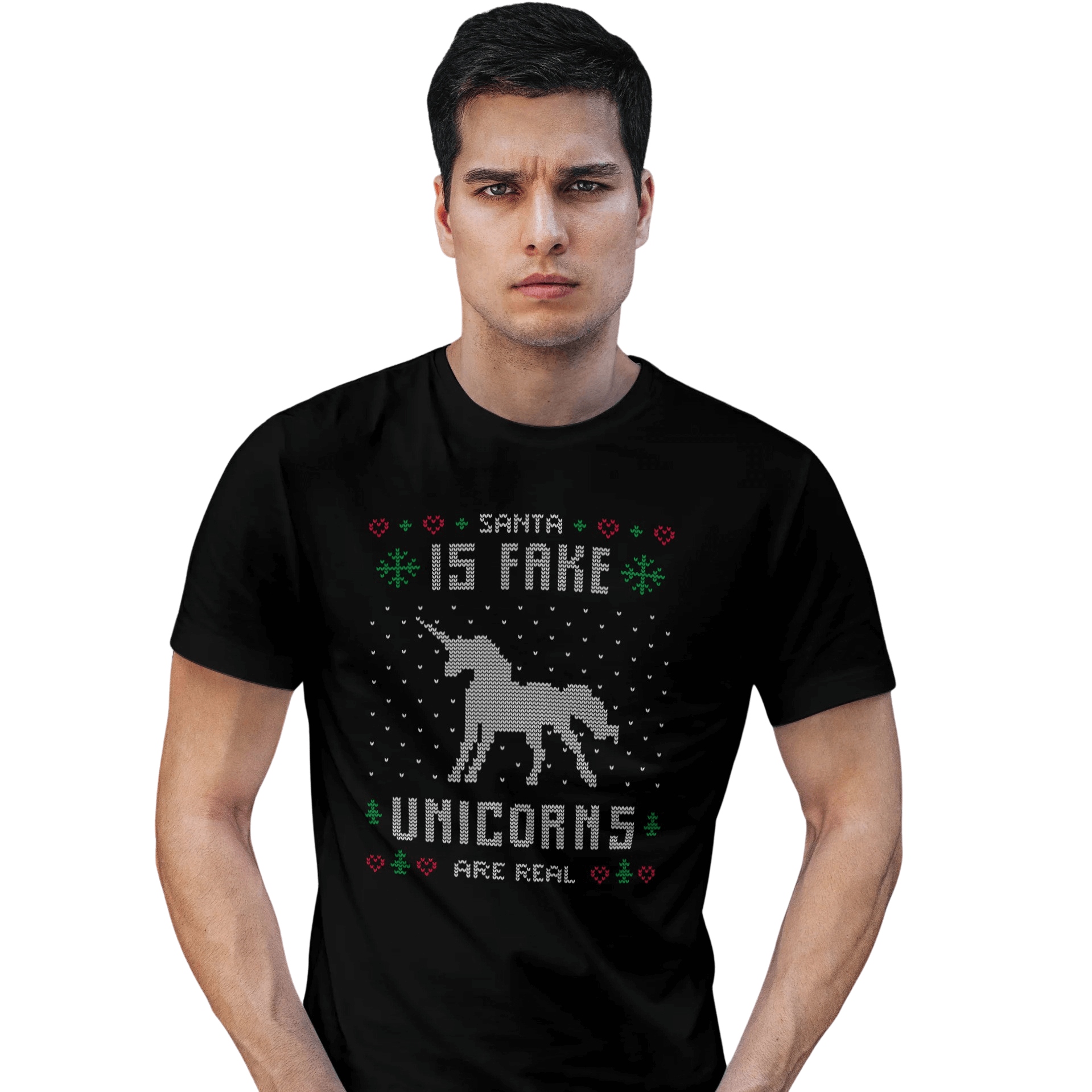 

T-shirt Koszulka męska Czarna Na Święta