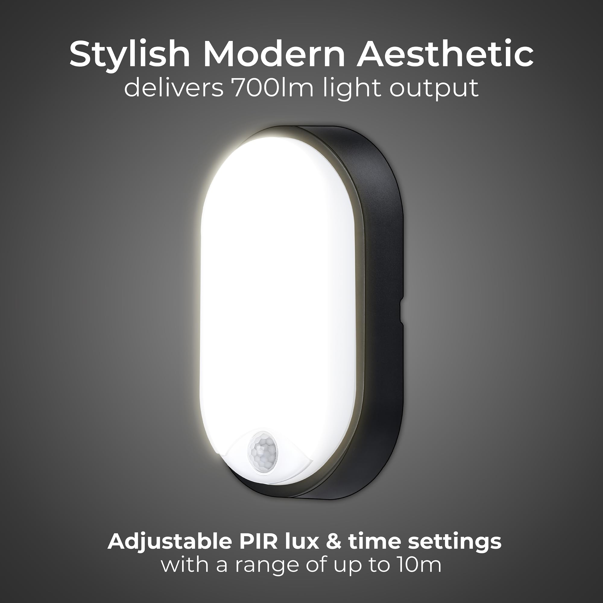 Lampa Zewnętrzna LED Z Czujnikiem Ruchu Wodoodporna 10W IP54 Luceco — miniatura 2