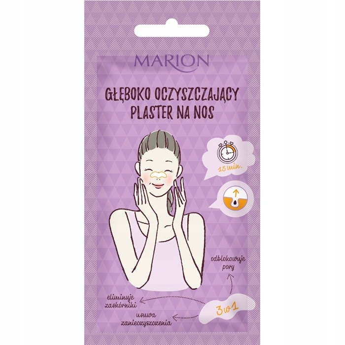 GŁĘBOKO OCZYSZCZAJACE PŁATKI NA NOS MARION
