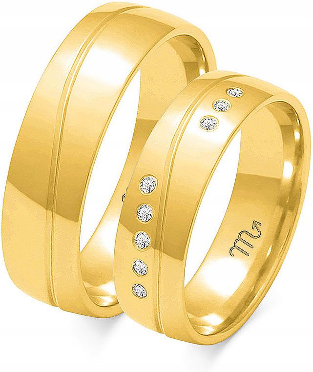 Zlaté svatební jemné 14K 585 vel. 23 24 25 – výjimečná zlatá kolekce