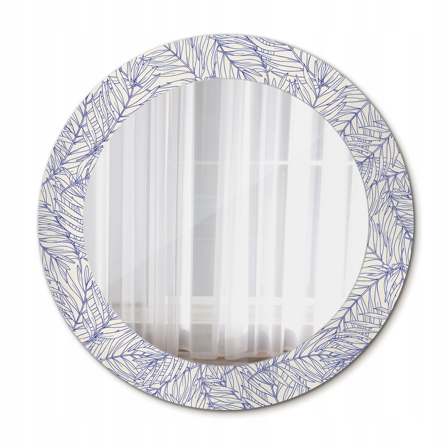 Moderní zrcadlo Tropická palma s obrysem 60 cm