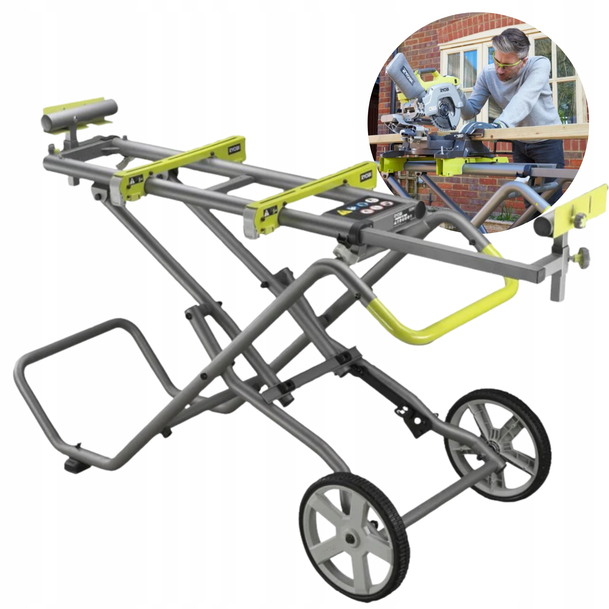 Mobilny Stół Do Ukośnicy Z Kółkami 305mm RLSW01 Ryobi 5133004826