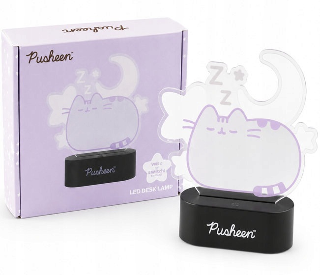 Pusheen Cat Dreams Lampka Nocna Biurkowa Puszin Dziecięca Lamp Na Baterie