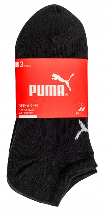 PUMA SKARPETY STOPKI CZARNE 6 PAR 39-42 Model Stopki
