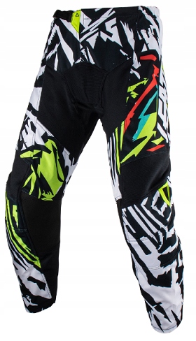 STRÓJ KOSZULKA SPODNIE CROSS ENDURO ATV LEATT r L Model 3.5 Ride Kit Zebra