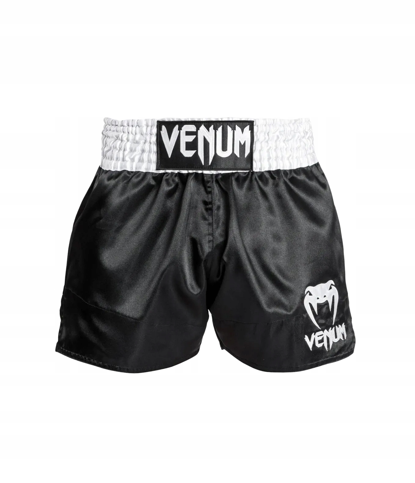 kraťasy muay thai short venum classic M Bílá