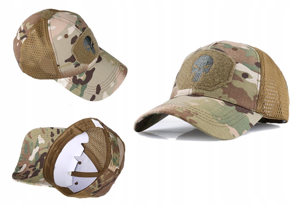 CZAPKA Z DASZKIEM MĘSKA BEJSBOLÓWKA MORO Z SIATKĄ Rozmiar uniwersalny