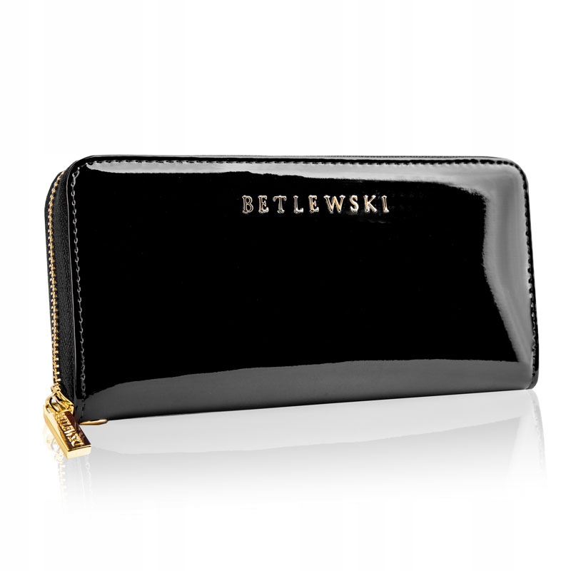 Kožená Dámská Peněženka Pouzdro Lakovaná Betlewski
