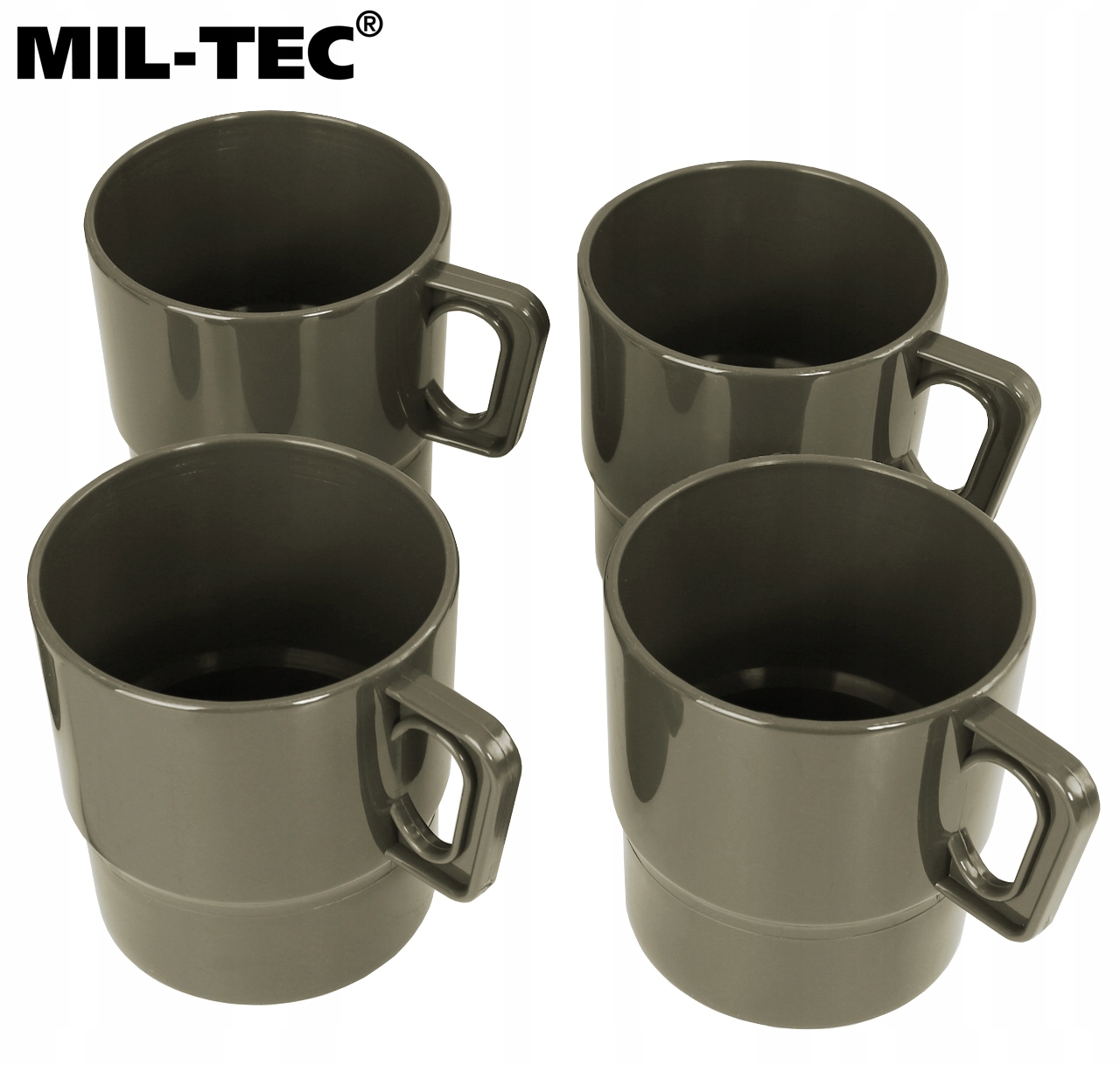 NACZYNIA TURYSTYCZNE ZESTAW DLA 4 OSÓB 26 CZĘŚCI MIL-TEC Camping Table OLIV Cechy dodatkowe możliwość mycia w zmywarce nietłukące