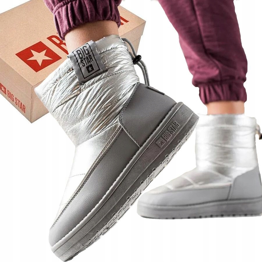 BUTY DAMSKIE ZIMOWE BIG STAR ŚNIEGOWCE OCIEPLANE