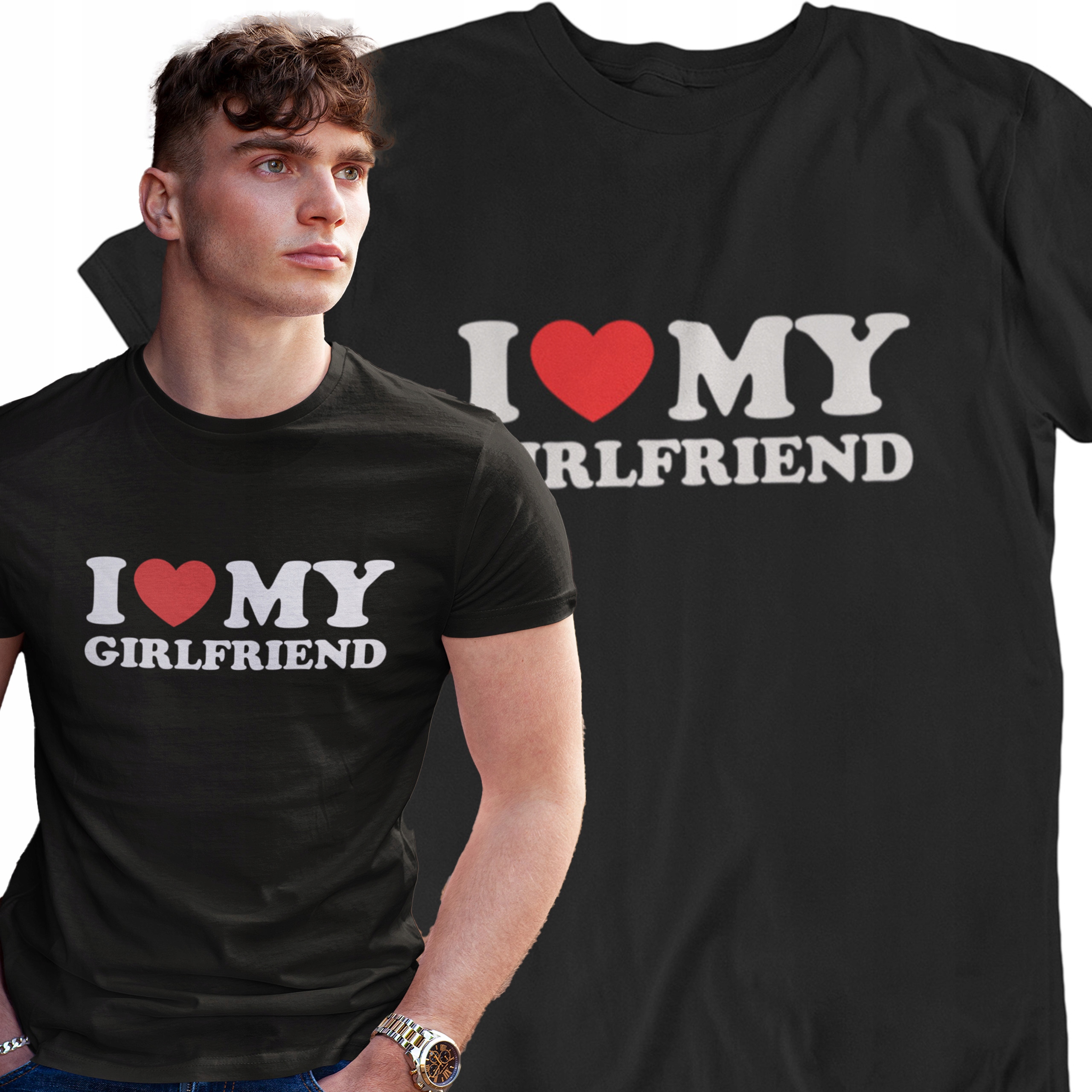 Koszulka dla Chłopaka i Love My Girlfriend - Niska cena na