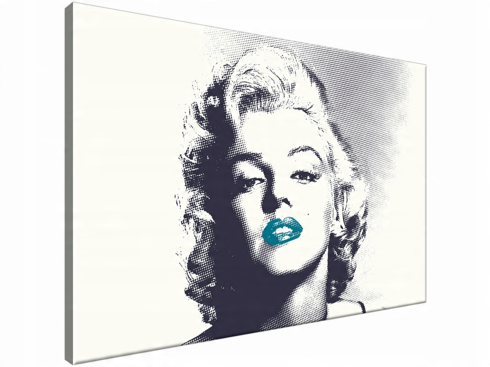 

Obraz drukowany Marilyn Monroe z turkusowymi ustam