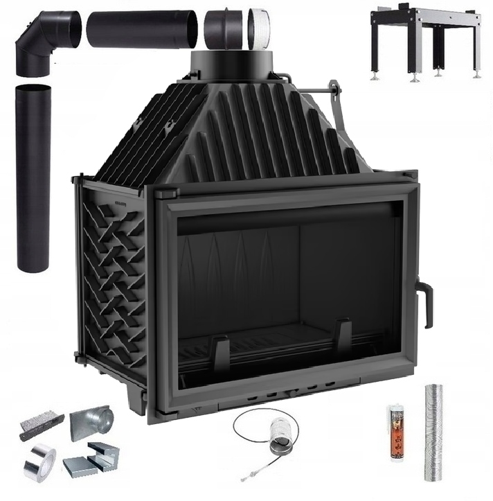 Komínová Vložka Litinová Olivie 16 kW Eko Sada Trubky Lufty