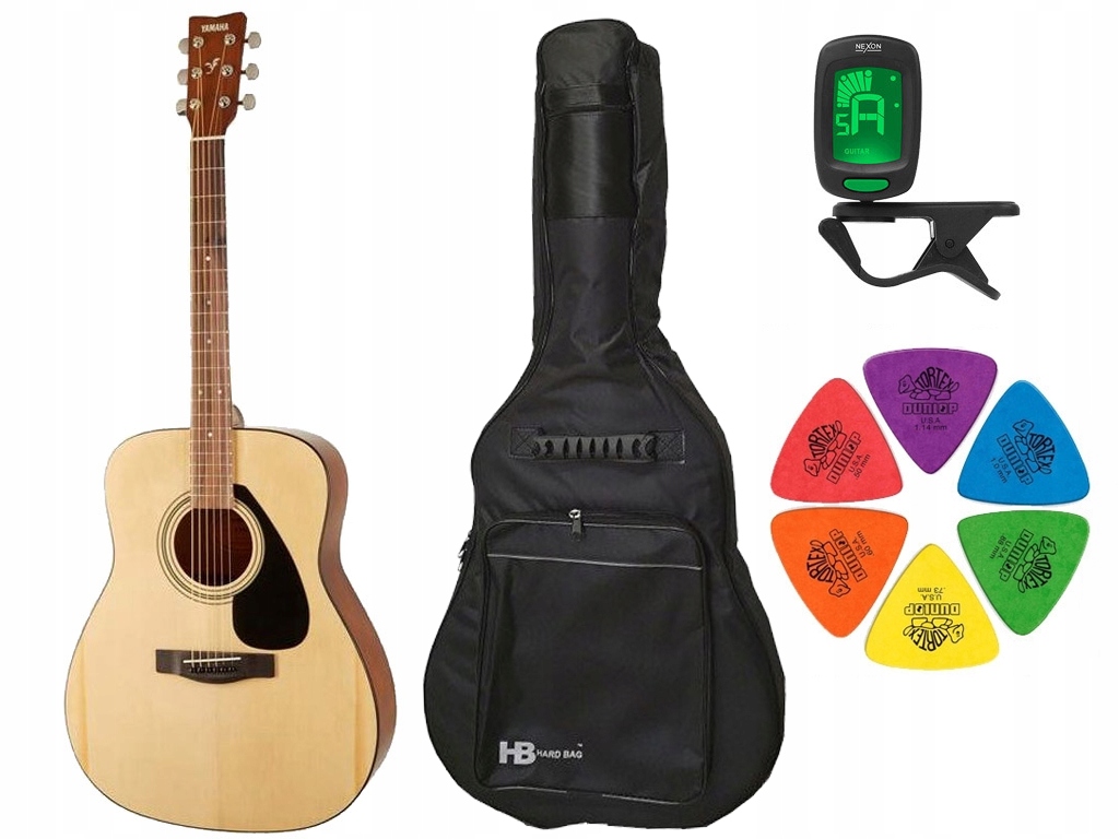 Akustická Kytara Yamaha F310 II Nat Pouzdro Tuner Kostky Sada