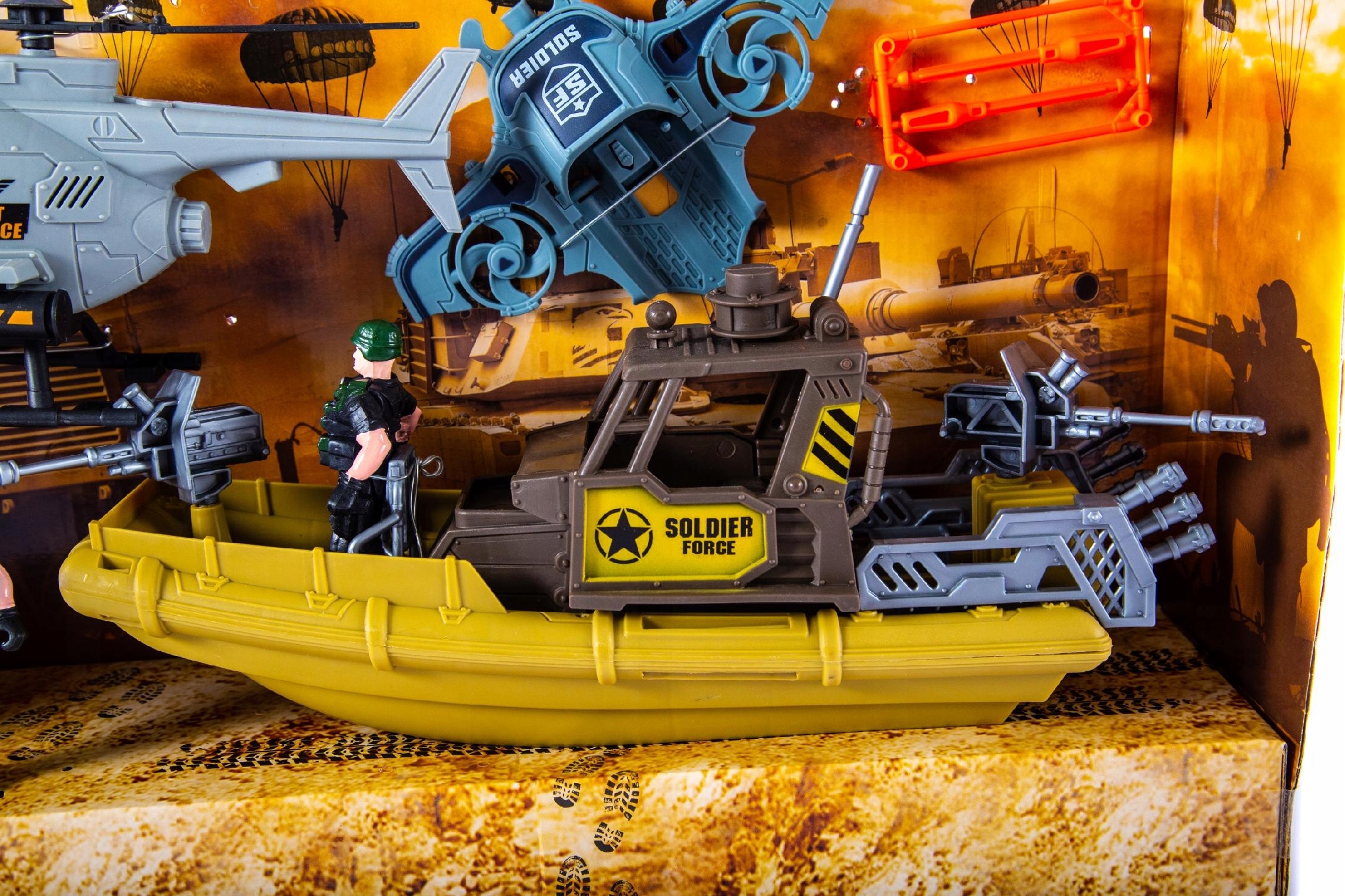 ZESTAW WOJSKOWY FIGURKI HELIKOPTER ŁÓDŹ Marka Midex